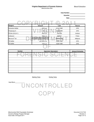 DFS Form 212-F100 Mitochondrial Dna Populatable Worksheets - Virginia, Page 2