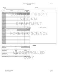 DFS Form 212-F100 Mitochondrial Dna Populatable Worksheets - Virginia, Page 7
