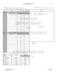 DFS Form 212-F100 Mitochondrial Dna Populatable Worksheets - Virginia, Page 8
