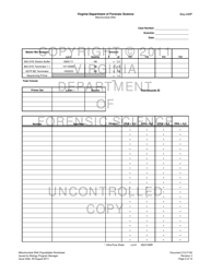 DFS Form 212-F100 Mitochondrial Dna Populatable Worksheets - Virginia, Page 9