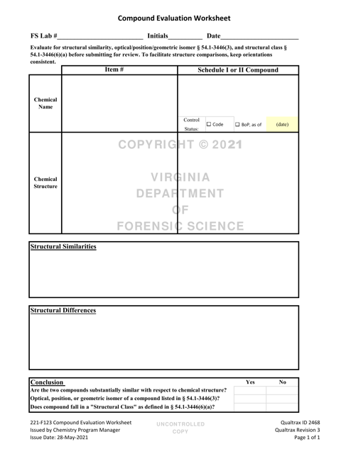 DFS Form 221‐F123  Printable Pdf