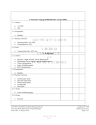 DFS Form 241-F201 Latent Print Examiner Training Record - Virginia, Page 5