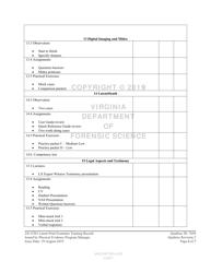 DFS Form 241-F201 Latent Print Examiner Training Record - Virginia, Page 6