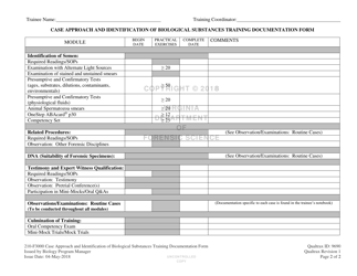 DFS Form 210-F3000 Case Approach and Identification of Biological Substances Training Documentation Form - Virginia, Page 2