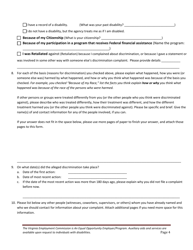 Equal Opportunity Discrimination Complaint Form - Virginia, Page 4