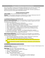 &quot;Purchase and Travel Card Program Administrator Form - State Agency&quot; - Virginia, Page 2