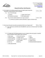 Form AGR2121 Section E Organic System Plan - Crop Producers (Natural Resources and Biological Diversity) - Washington, Page 4
