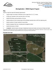 Form AGR2264 Site Application - Wsda Organic Program - Washington, Page 6
