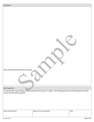 Form AGR-4289 Current Good Manufacturing Practices (Cgmp) Inspection Checklist for Medicated Feed Establishments (21 C.f.r. 225) - Sample - Washington, Page 4
