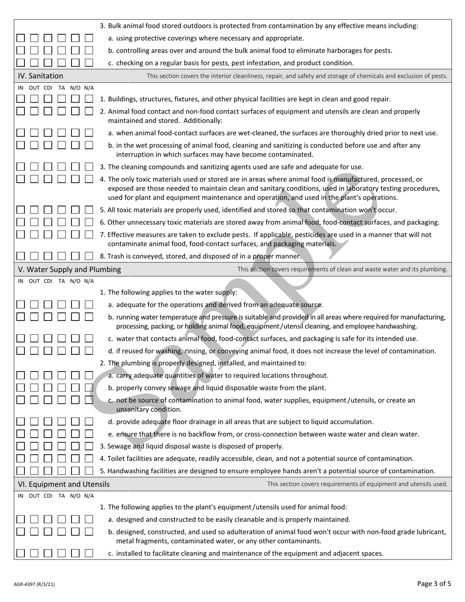 AGR Form 4397 - Fill Out, Sign Online and Download Fillable PDF ...