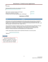 Attachment 5 Sample Initial Licensing Application - Washington, Page 12
