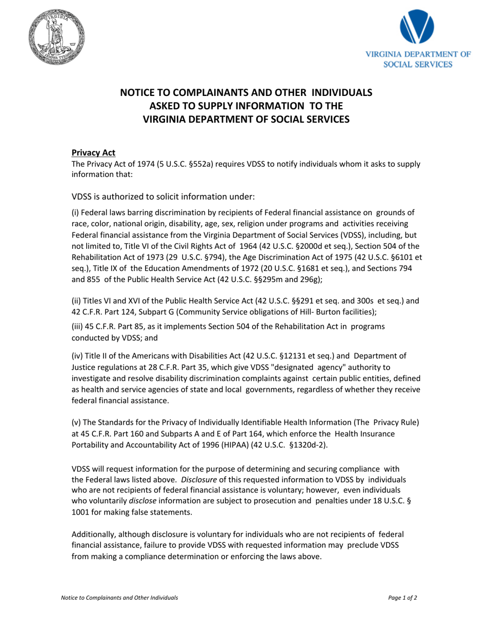 Information Privacy Complaint - Virginia, Page 5