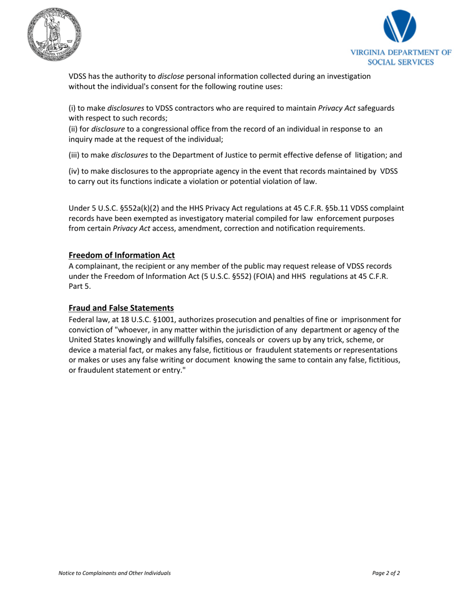 Information Privacy Complaint - Virginia, Page 6