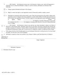 Form SCCA/507A &quot;Checklist for Magistrates and Municipal Judges&quot; - South Carolina, Page 2