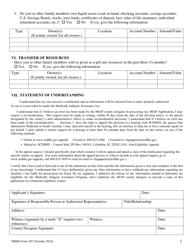 DHHS Form 207 Application for the Medically Indigent Assistance Program - South Carolina, Page 3