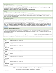 AGR Form 7055 Renewal Application for Licensing - Washington, Page 2