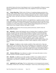 Sample Open Water Disposal Site Use Authorization for Dmmp - Washington, Page 5