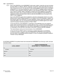 DOT Form 140-035 Local Agency Agreement for State Ad and Award - Washington, Page 6