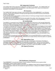 DOT Form 140-046 Professional Services (Real Estates) Consultant Agreement Negotiated Hourly Rate - Draft - Washington, Page 8