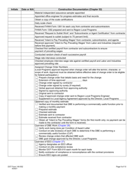 DOT Form 140-552 Project Development Checklist - Washington, Page 9