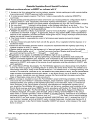 DOT Form 220-018 Roadside Vegetation Permit - Washington, Page 10