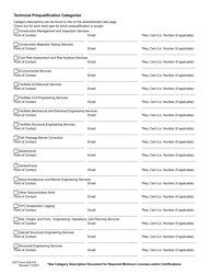 DOT Form 224-010 Consultant Prequalification Form - Washington, Page 2