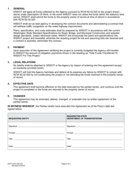 DOT Form 224-015 Local Agency Participating Agreement - Developer Mitigation Payments for Transfer to Wsdot - Washington, Page 2