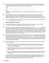DOT Form 224-030 Special Provisions for Utility Accommodation Application - Washington, Page 2