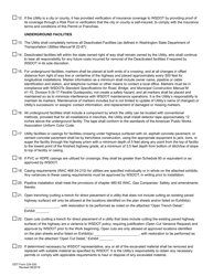 DOT Form 224-030 Special Provisions for Utility Accommodation Application - Washington, Page 3