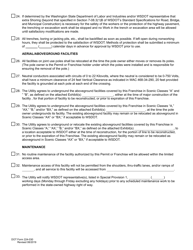 DOT Form 224-030 Special Provisions for Utility Accommodation Application - Washington, Page 4