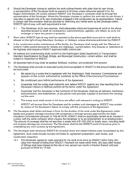 DOT Form 224-054 Developer Agreement - Construction by Developer at Developer Expense - Washington, Page 2