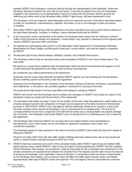 DOT Form 224-063 Developer/Local Agency Agreement - Washington, Page 2