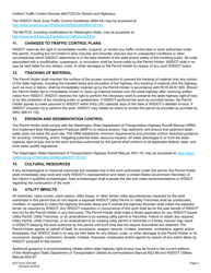 DOT Form 224-005 Access Connection Permit - Managed Access Highways Only - Washington, Page 4