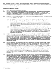 DOT Form 224-065 Local Agency Participating Agreement - Work by Wsdot - Actual Cost - Washington, Page 2