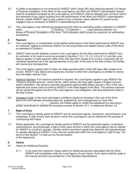 DOT Form 224-065 Local Agency Participating Agreement - Work by Wsdot - Actual Cost - Washington, Page 5