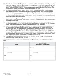 DOT Form 224-077 Utility Construction Agreement - Work by Wsdot - Wsdot Cost - Washington, Page 4