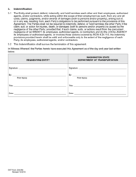 DOT Form 224-094 Superload Assistance and Traffic Control Agreement - Washington, Page 2