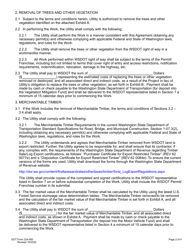 DOT Form 224-083 Utility - Vegetation/Timber Removal and Mitigation Payment Agreement - Washington, Page 2