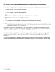 DOT Form 224-096 Escrow Agreement Utilities - Washington, Page 4