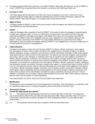 DOT Form 224-093 Maintenance Agreement - Work by Wsdot for Other State, Federal, and Local Governmental Agencies - Washington, Page 2