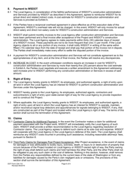 DOT Form 224-110 Wsdot Construction Administration of Local Agency Project - Work by Wsdot - Actual Costs - Washington, Page 6