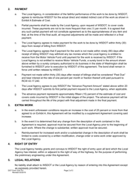 DOT Form 224-701 Local Agency Preliminary Engineering Participating Agreement Work by Wsdot - Actual Cost - Washington, Page 2