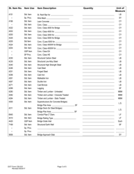 DOT Form 230-031 Bridge Quantities - Washington, Page 3