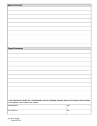 DOT Form 263-008 Residential Property Inspection - Washington, Page 2