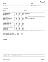 DOT Form 272-024 Local Agency Project Management Review Checklist - Washington, Page 10