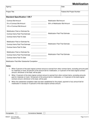 DOT Form 272-024 Local Agency Project Management Review Checklist - Washington, Page 12