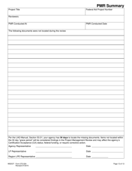DOT Form 272-024 Local Agency Project Management Review Checklist - Washington, Page 13