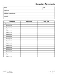 DOT Form 272-024 Local Agency Project Management Review Checklist - Washington, Page 2