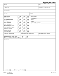 DOT Form 272-024 Local Agency Project Management Review Checklist - Washington, Page 9