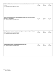 DOT Form 272-052 Dbe/Udbe/Fsbe Commercially Useful Function on-Site Review for Construction Contractors/Subcontractors - Washington, Page 11